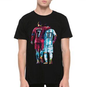 Lionel Messi And Cristiano Ronaldo T-Shirt For Fan T-shirt